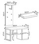 Hanah Home Lion - Juego de Soporte para Pasillo Antracita
